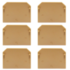 Kit Placa Final Bege | Borne Sek 2,5mm 10 Peças